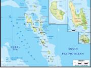 Vanuatu <br /> Physical <br /> Wall Map Map