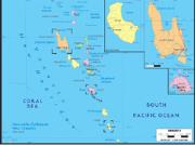 Vanuatu <br /> Political <br /> Wall Map Map