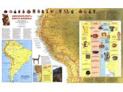 Archaeology of South America 1982 <br /> Wall Map Map