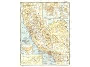 California 1954 <br /> Wall Map Map