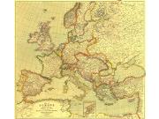 Europe 1915 <br /> Wall Map Map