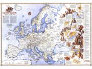 History of Europe 1983 <br /> Wall Map Map