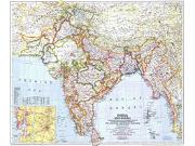 India and Burma 1946 <br /> Wall Map Map