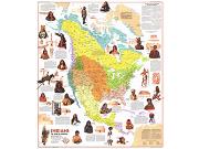 Indians of North America 1972 <br /> Wall Map Map