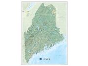 Maine <br /> Wall Map Map