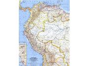Northwestern South America 1964 <br /> Wall Map Map