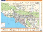 Los Angeles, CA Vicinity <br /> Wall Map Map