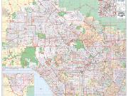 Northern Los Angeles, CA <br /> Wall Map Map