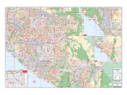 Orange County, CA <br /> Wall Map Map