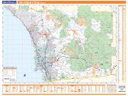 San Diego, CA Vicinity <br /> Wall Map Map