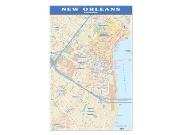 New Orleans, LA <br /> Wall Map Map