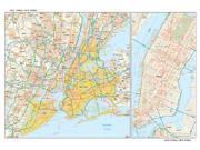 New York, NY <br /> Wall Map Map