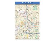 Atlanta, GA <br /> Wall Map Map