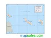 Netherland Antilles <br /> Wall Map Map