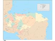 Honduras <br /> Wall Map Map