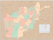 Afghanistan <br /> Wall Map Map