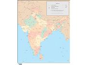 India <br /> Wall Map Map