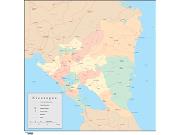 Nicaragua <br /> Wall Map Map