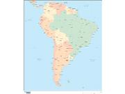 South America <br /> Wall Map Map
