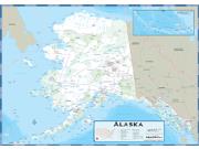 Alaska County Highway <br /> Wall Map Map