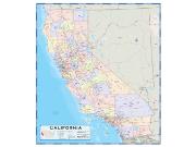 California Counties <br /> Wall Map Map