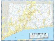 Connecticut County Highway <br /> Wall Map Map