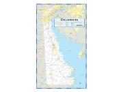 Delaware County Highway <br /> Wall Map Map