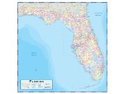 Florida Counties <br /> Wall Map Map