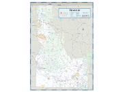 Idaho County Highway <br /> Wall Map Map
