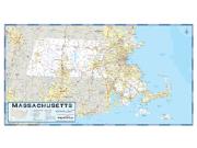 Massachusetts County Highway <br /> Wall Map Map