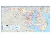 Maryland Counties <br /> Wall Map Map