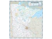 Minnesota County Highway <br /> Wall Map Map