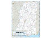 Mississippi County Highway <br /> Wall Map Map