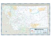 Montana County Highway <br /> Wall Map Map