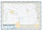 North Dakota County Highway <br /> Wall Map Map