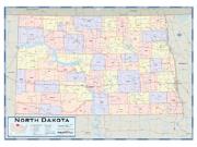 North Dakota Counties <br /> Wall Map Map