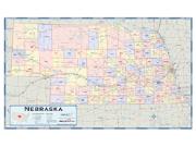 Nebraska Counties <br /> Wall Map Map