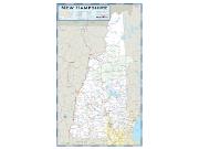 New Hampshire County Highway <br /> Wall Map Map