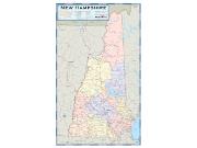 New Hampshire Counties <br /> Wall Map Map