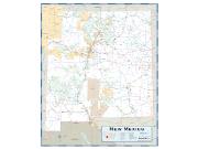 New Mexico County Highway <br /> Wall Map Map