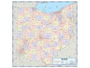 Ohio Counties <br /> Wall Map Map