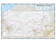 Pennsylvania County Highway <br /> Wall Map Map