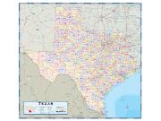 Texas Counties <br /> Wall Map Map