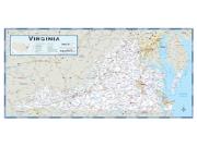 Virginia County Highway <br /> Wall Map Map