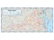 Virginia Counties <br /> Wall Map Map