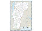 Vermont County Highway <br /> Wall Map Map