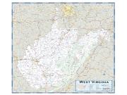 West Virginia County Highway <br /> Wall Map Map