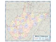 West Virginia Counties <br /> Wall Map Map