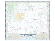 Wyoming County Highway <br /> Wall Map Map
