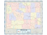 Wyoming Counties <br /> Wall Map Map